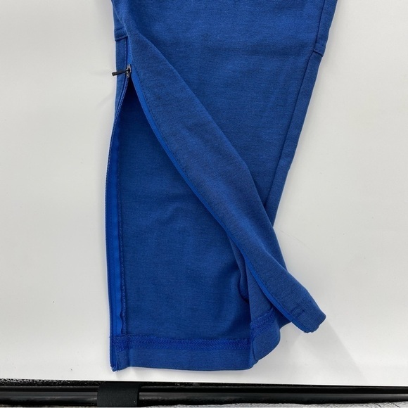 Jaanuu Men’s Ankle Zip Athletic Style Scrub Pants Royal Blue XL - Picture 6 of 9